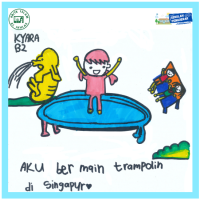 Image of Aku Bermain Trampolin di Singapura
